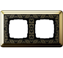 Gira ClassiX Art Латунь/Черный Рамка 2-ая