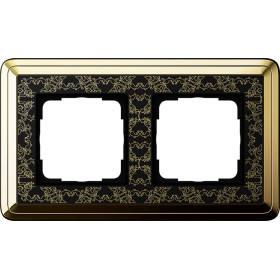 Gira ClassiX Art Латунь/Черный Рамка 2-ая