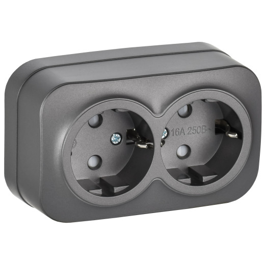 GLORY Роз. 2-я с з/к/ш о/у 16А РСш22-3-ХСм сталь м. IEK