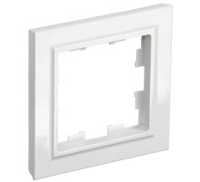 IEK BRITE BASE Белый Рамка 1-м РУ-1-БрБ