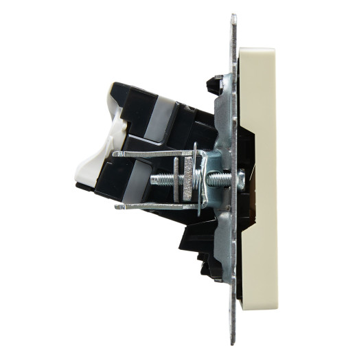 BRITE Роз. комп. 2-ая RJ45 кат.5E РК10-2-БрКр беж. IEK