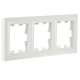 BRITE Рамка 3-мест. РУ-3-БрБ бел. IEK
