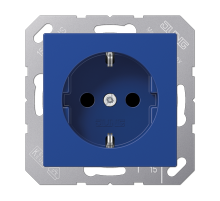JUNG Штепсельная розетка SCHUKO 16A 250V~ синяя