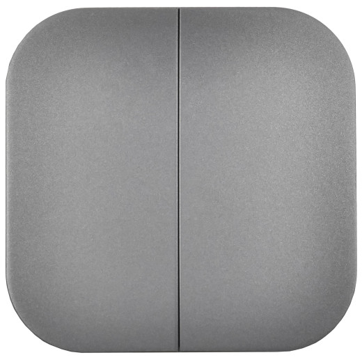 GLORY Выключ. 2-кл. о/у 10А ВС20-2-0-ХСм сталь м. IEK