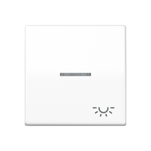 Клавиша для выключателя с окошком для подсветки и символом 