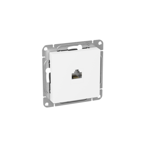 Механизм розетки RJ45 (cat5), белый Эпика EKF