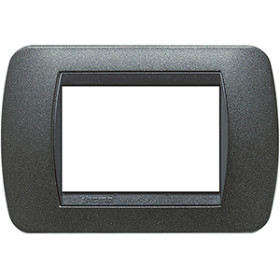 BT LV Чёрный Графит Рамка на 3 модуля.