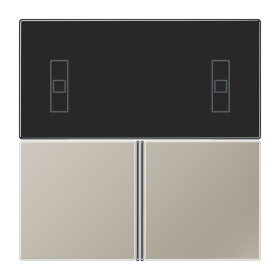 JUNG KNX LS 990 Edelstahl Комплект накладок терморегулятора