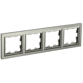 IEK BRITE BASE Шампань Рамка 4-м РУ-4-БрШ