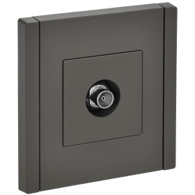 IEK FORTE&PIANO Серый Розетка TV оконечная FP328