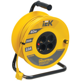 IEK Катушка УК40 с т/з 4 места 2Р+PЕ/40м 3х1,0 мм2 