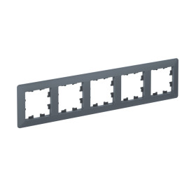 Systeme Electric AtlasDesign Air Грифель/дымчатый черный Рамка 5-ая