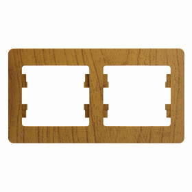 Systeme Electric Glossa Дерево Дуб Рамка 2-ая, горизонтальная