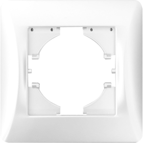 Рамка 1 пост (белый) серия BW