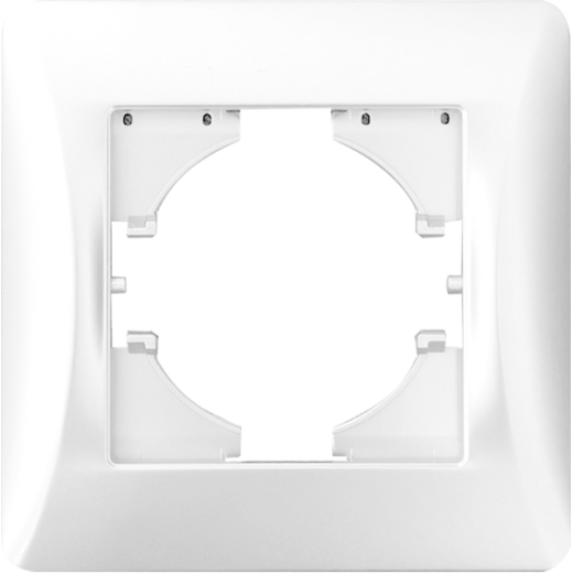 Рамка 1 пост (белый) серия BW