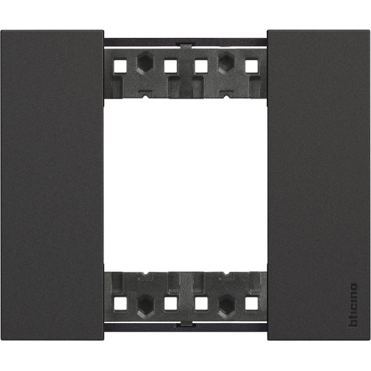 LIVING NOW. Декоративная рамка 2 модуля.Цвет Черный.