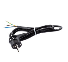 ЭРА Шнур сетевой с вилкой  U-3x1,5-3m-B с заземлением 3м ПВС 3x1,5мм2 черный