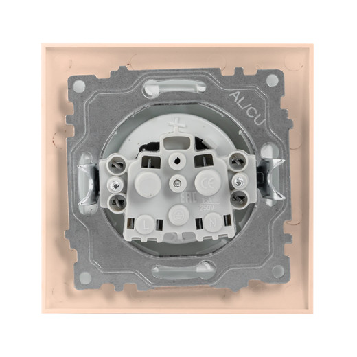 Валенсия розетка 1-местная б/з 10А кремовая с защ. штор. EKF PROxima