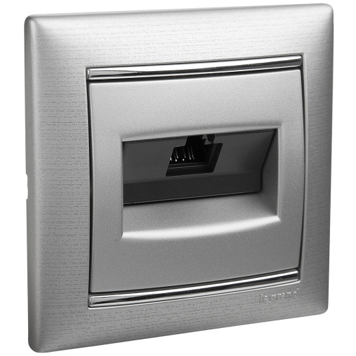 Рамка 1 пост - Legrand Valena - алюминий матовый