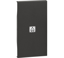 BT Living now Черный Лицевая панель с символом нагреватель для выключ и переключ 2 мод.