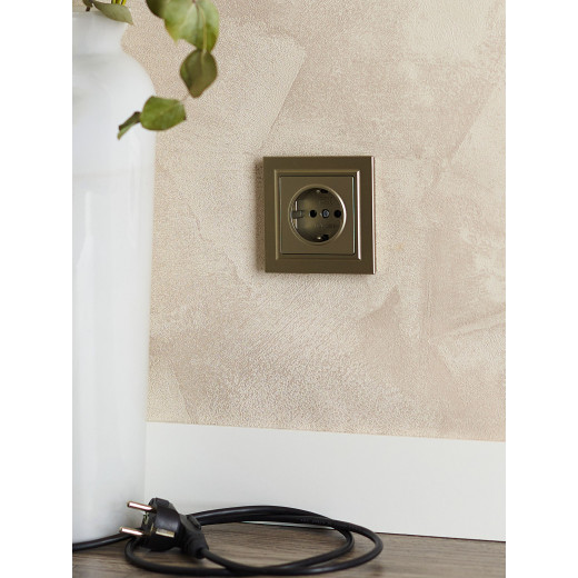 BRITE Роз. с з/к без з/ш 16А РС11-1-0-БрШ шамп. IEK