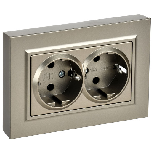 BRITE Роз 2-я с з/к без з/ш пл 16А в сб РСПл12-3-БрШ шам IEK