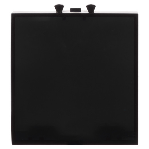 Вывод кабеля модульный, Avanti, черный квадрат, 2 модуля