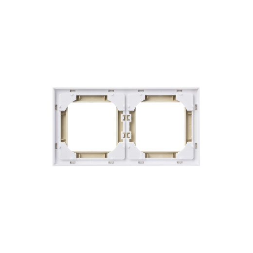 Рамка ABB Levit 2 поста слоновая кость / белый