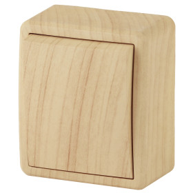 ЭРА Переключатель Эксперт 11-1203-11 10АХ-250В IP20 ОУ сосна