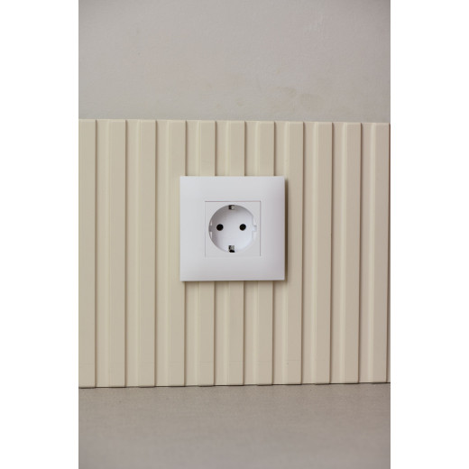 SKANDY Роз. с з/к без з/ш 16А SK-R05W арк. бел. IEK