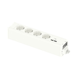 Schneider Electric Unica System+ Блок 4хРозетка (2К+З) и 2хUSB типа A/C БЕЛЫЙ