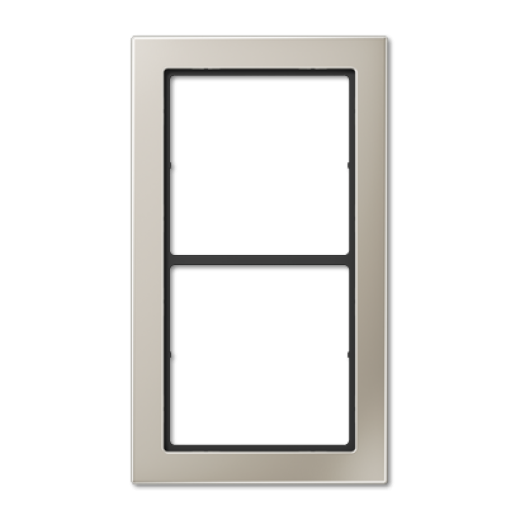 Рамка 2-кратная, благородная сталь