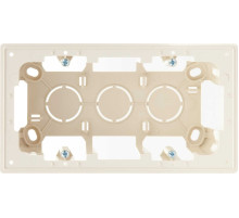 Simon 24 Слоновая кость Коробка монтажная для накладного монтажа на 2 модуля