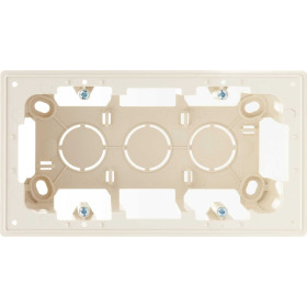 Simon 24 Слоновая кость Коробка монтажная для накладного монтажа на 2 модуля