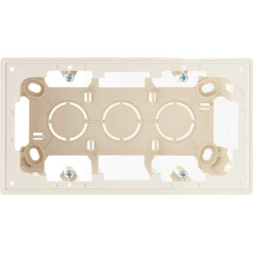 Монтажная коробка для накладного монтажа на 2 модуля, сл.кость