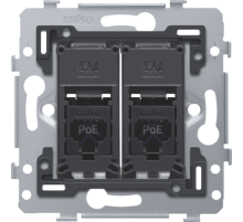 Niko Механизм розетки RJ45x2, UTP, CAT6A