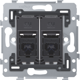 Niko Механизм розетки RJ45x2, UTP, CAT6A