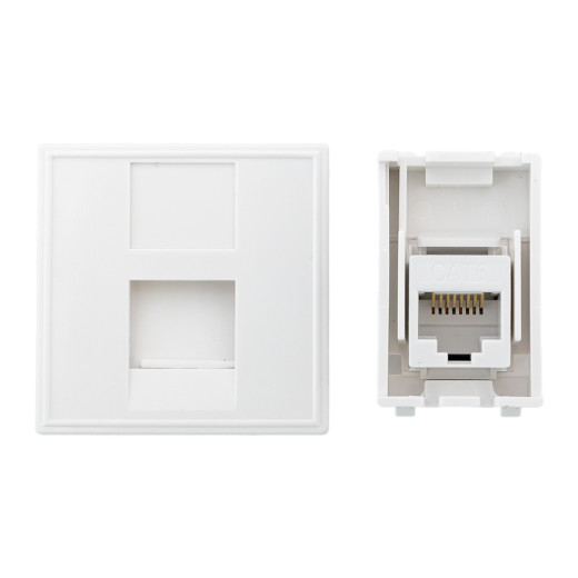 Розетка RJ45 кат. 6, 2 модуля EKF