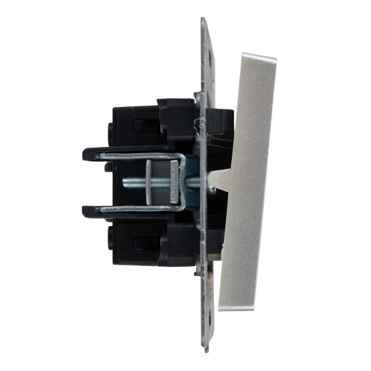 BRITE Выключ. 1-кл. прох. с инд. 10А ВС10-1-7-БрА алюм. IEK