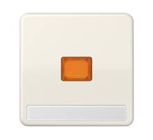 JUNG CD 500/CD plus Бежевая Клавиша 1-ая с/п с оранжевой линзой с полем для надписи