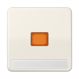 JUNG CD 500/CD plus Бежевая Клавиша 1-ая с/п с оранжевой линзой с полем для надписи