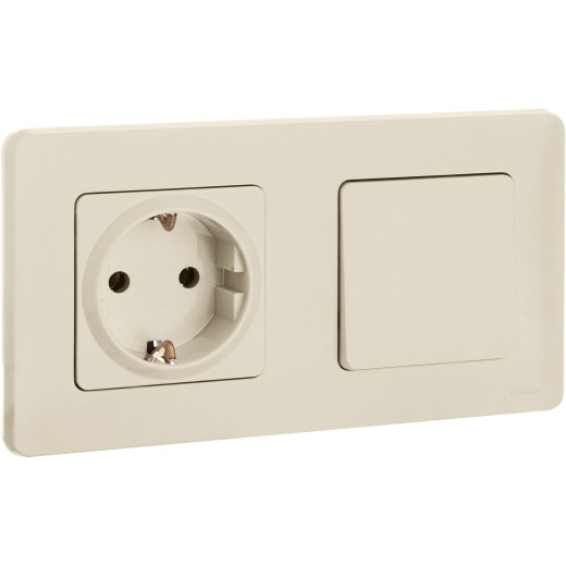 Выключатель одноклавишный - Legrand/Daccord Inspiria - 10АХ 250В безвинтовые зажимы - слоновая кость