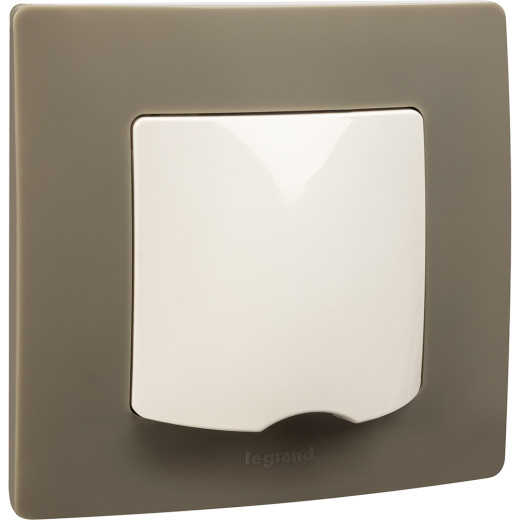 Вывод кабеля IP21 - Legrand Etika - с зажимом для кабеля - белый