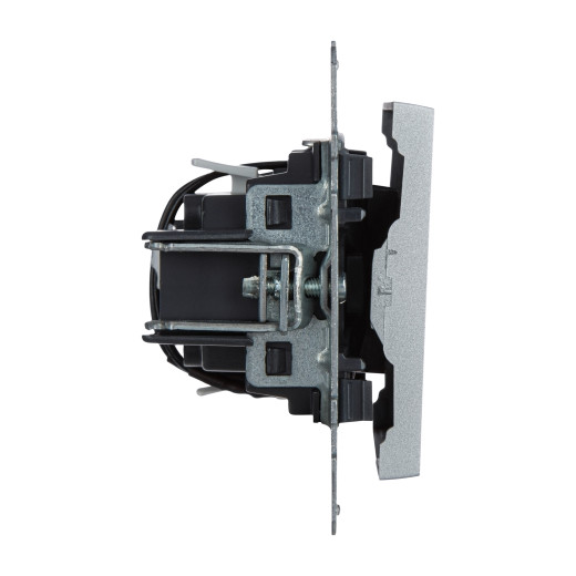 SUNO. Выключатель 10АХ 250В с подсветкой/индикацией. Безвинтовые зажимы. Цвет 