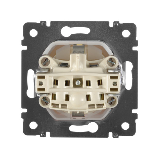 Розетка с заземлением IP44 - Legrand Valena - со шторками с защитной крышкой 16А 250В винтовые зажимы - слоновая кость