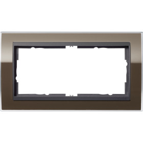 Gira Event Clear Коричневый/Антрацит Рамка 2-ая без перегородки