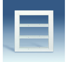 Simon 82 Centr. Алюминий/Графит Рамка трехрядная для 4 широких или 8 узких механизмов (в ряд)