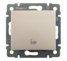 Legrand Valena Крем Выключатель кнопочный 1-клавишный с символом 