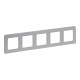 Рамка 5 постов - Legrand/Daccord Inspiria - алюминий