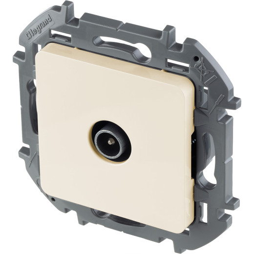 Розетка TV (телевизионная) - Legrand/Daccord Inspiria - оконечная - слоновая кость